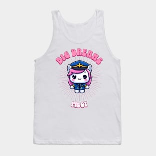 Big Dreams Pilot Unicorn | Dream Big! Tank Top